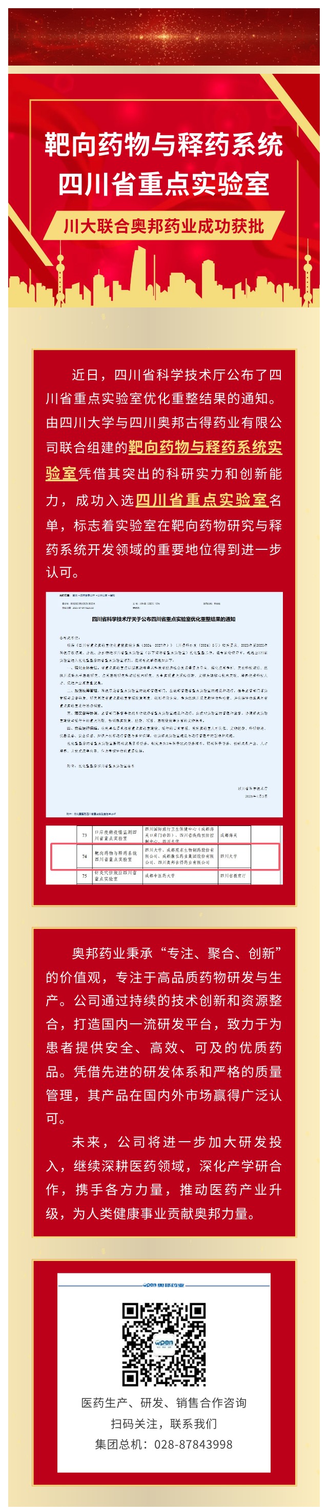 川大联合奥邦药业成功获批靶向药物与释药系统四川省重点实验室.jpg